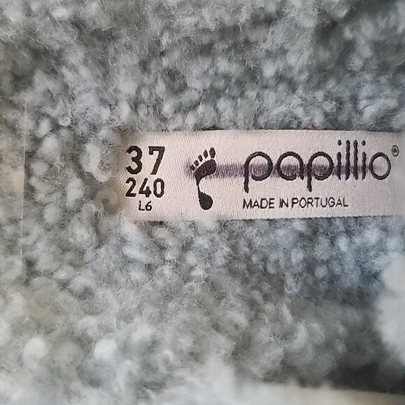 Birkenstock Papillio Arizona Big Buckle Shearling Sandal Blue US 6 EU 37 NWOB - Picture 2 of 8